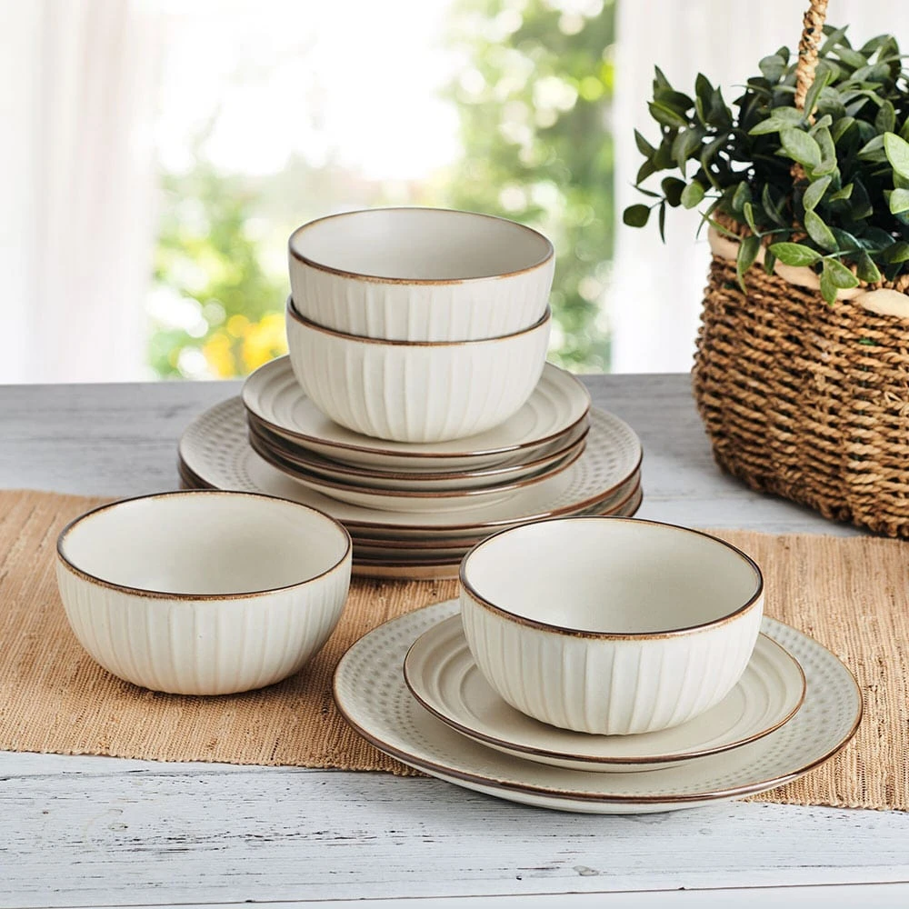 Janelle 12 Piece Dinnerware Set, Service For 4 4 Janelle 12 Piece Dinnerware Set, Service For 4 - Image 2
