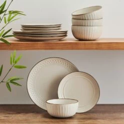 Janelle 12 Piece Dinnerware Set, Service For 4 13 Janelle 12 Piece Dinnerware Set, Service For 4 -Deals Tableware Store janelle 12 piece dinnerware set service for 4 5305448 3