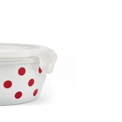 Kenna Red Storage Bowl With Lid -Deals Tableware Store kenna red storage bowl with lid 5292333 3