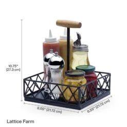 Lattice Farm Condiment Caddy -Deals Tableware Store lattice farm condiment caddy 5290929 6