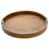 Lazy Susan Mango Wood Serve Tray, 18 Inch -Deals Tableware Store lazy susan mango wood serve tray 18 inch 5261664 1