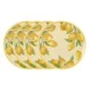 Lemons Set Of 4 Outdoor Melamine Dinner Plates -Deals Tableware Store lemons set of 4 melamine dinner plates K45293375 1