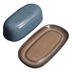 Monroe Blue Covered Butter Dish -Deals Tableware Store monroe blue covered butter dish 5287557 3