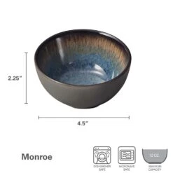 Monroe Blue Set Of 4 Fruit Bowls -Deals Tableware Store monroe blue set of 4 fruit bowls K45287569 4