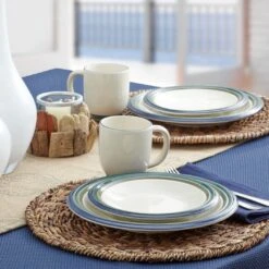 Ocean Breeze Set Of 4 Dinner Plates -Deals Tableware Store obp2 e9654213 e3c2 43fc b07f 0e39059a661b