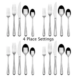 Olivia 20 Piece Flatware Set, Service For 4 8 Olivia 20 Piece Flatware Set, Service For 4 -Deals Tableware Store olivia 20 piece flatware set service for 4 5274486 3