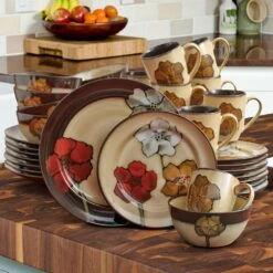 Painted Poppies 32 Piece Dinnerware Set, Service For 8 -Deals Tableware Store painted poppies 32 piece dinnerware set service for 8 K61575226 2 722031c3 c0dc 4c0e 8b5c f3da855c0ab6