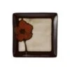 Painted Poppies Square Accent Plate 2 Painted Poppies Square Accent Plate -Deals Tableware Store painted poppies square accent plate 5214782 1