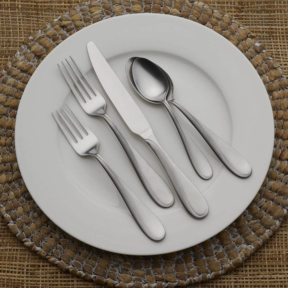 Payton Frost 20 Piece Flatware Set, Service For 4 4 Payton Frost 20 Piece Flatware Set, Service For 4 - Image 2