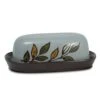 Rustic Leaves Covered Butter Dish -Deals Tableware Store rustic leaves covered butter dish 5160513 1