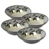 Rustic Leaves Set Of 4 Rim Soup Cereal Bowls -Deals Tableware Store rustic leaves set of 4 rim soup cereal bowls K45106153 1