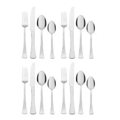 Scott Living Faye 16 Piece Flatware Set, Service For 4 -Deals Tableware Store scott living faye 16 piece flatware set service for 4 5293623 6