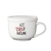Sentiment Mugs Hot Cup Of Awesome Covered Soup Mug -Deals Tableware Store sentiment mugs hot cup of awesome covered soup mug 5197573 1