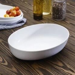 Burrito Large Oval Serve Bowl -Deals Tableware Store serve size white burrito bowl 5290216 3