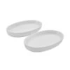 Burrito Set Of 2 Oval Serve Bowls -Deals Tableware Store set of 2 appetizer size white burrito bowls 5290210 1