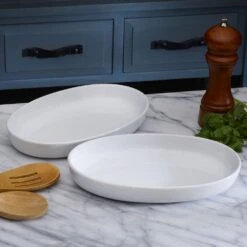 Burrito Set Of 2 Oval Serve Bowls -Deals Tableware Store set of 2 appetizer size white burrito bowls 5290210 3