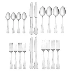 Simplicity 20 Piece Flatware Set, Service For 4 -Deals Tableware Store simplicity 20 piece flatware set service for 4 5077445 2