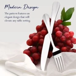 Simplicity 42 Piece Flatware Set, Service For 8 -Deals Tableware Store simplicity 42 piece flatware set service for 8 5216498 3