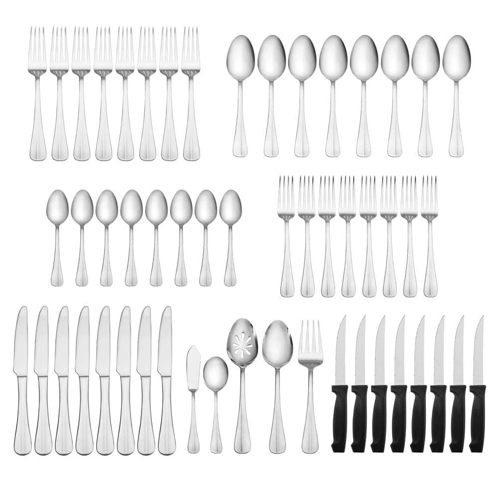 Simplicity 53 Piece Flatware Set, Service For 8 6 Simplicity 53 Piece Flatware Set, Service For 8 - Image 4