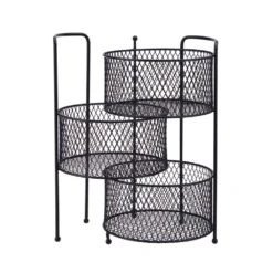 Soto Countertop 3 Tier Storage Organizer, 14 Inch -Deals Tableware Store soto 3 tier basket organizer stand 5287004 3