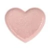 Tea Rose Pink Heart Shaped Plate