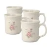 Tea Rose Set Of 4 Mugs -Deals Tableware Store tea rose set of 4 mugs K42528900 1