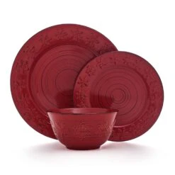 Trellis Snowflakes 12 Piece Dinnerware Set, Service For 4 -Deals Tableware Store trellis snowflakes 12 piece dinnerware set service for 4 5296749 9