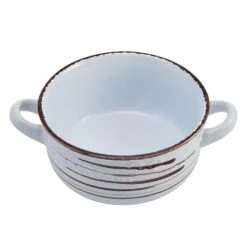 Trellis White Double Handled Soup Bowl -Deals Tableware Store trellis white double handled soup bowl 5225447 2