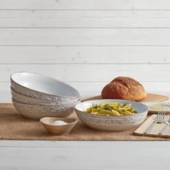 Deals Tableware Store -Deals Tableware Store trellis white individual pasta bowl 5251266 2