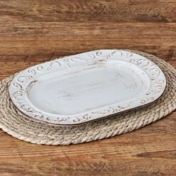 Trellis White Oval Platter 8 Trellis White Oval Platter -Deals Tableware Store trellis white oval platter 5297421 3