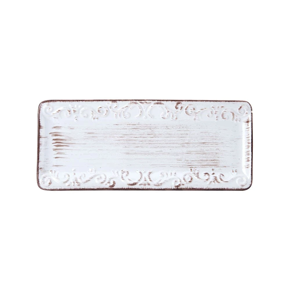 Trellis White Set Of 2 Platters 8 Trellis White Set Of 2 Platters - Image 6