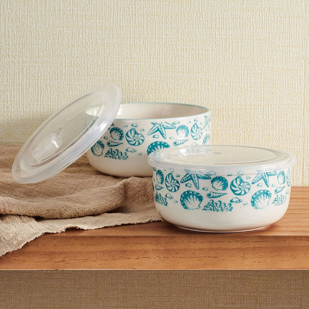 Venice Set Of 2 Storage Bowls With Lids 4 Venice Set Of 2 Storage Bowls With Lids - Image 2