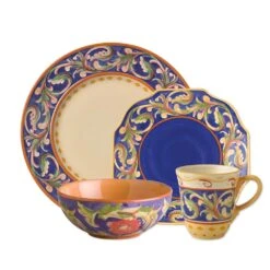 Villa Della Luna® Blue Dinnerware Set