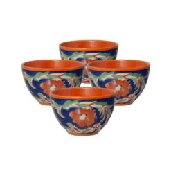 Villa Della Luna® Fleur Set Of 4 Fruit Bowls