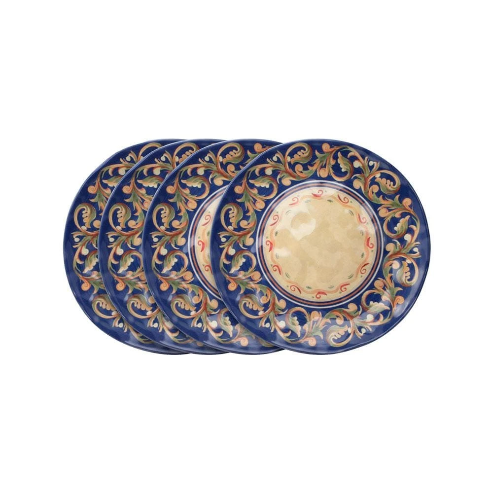 Villa Della Luna® Set Of 4 Outdoor Melamine Salad Plates 3 Villa Della Luna® Set Of 4 Outdoor Melamine Salad Plates