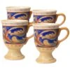 Villa Della Luna® Set Of 4 Pedestal Mugs