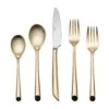 Wave Forged Satin Gold 20 Piece Flatware Set, Service For 4 2 Wave Forged Satin Gold 20 Piece Flatware Set, Service For 4 -Deals Tableware Store wave forged satin gold 20 piece flatware set service for 4 5213011 1