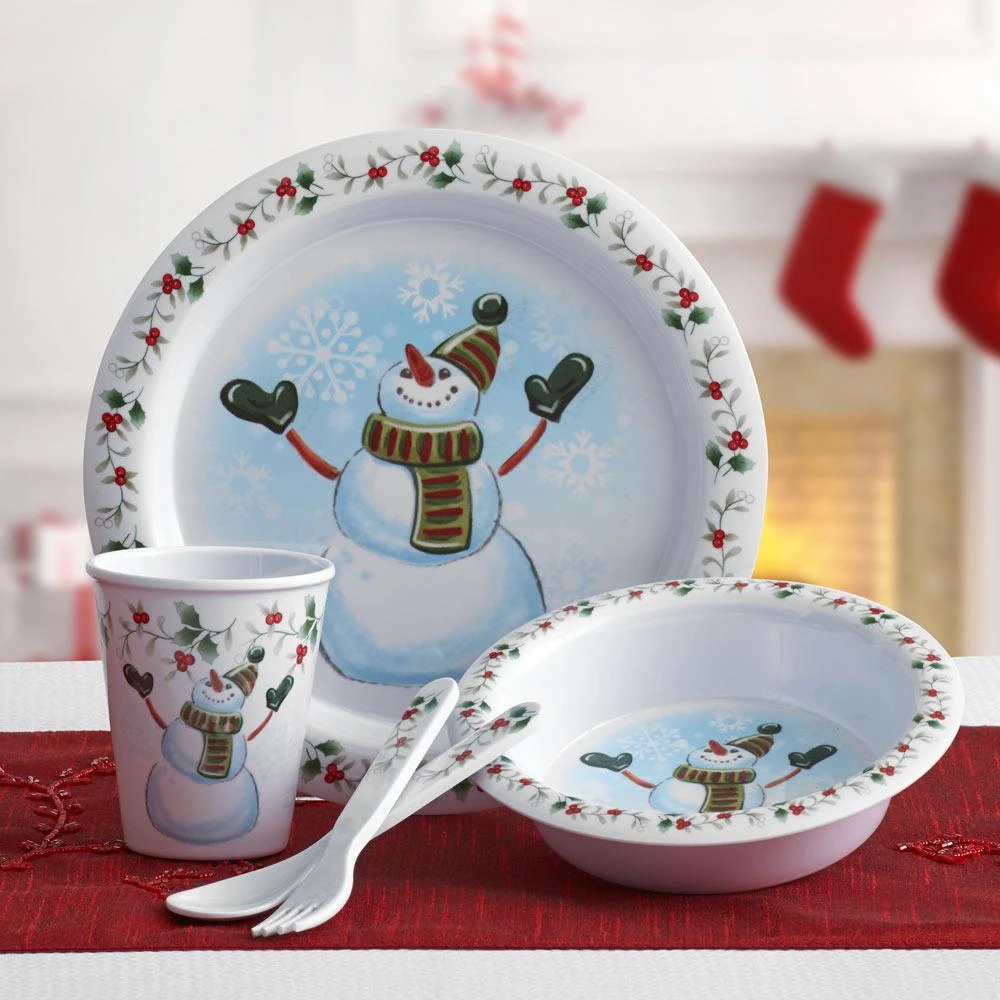 Winterberry® 5 Piece Snowman Childrens Set 4 Winterberry® 5 Piece Snowman Childrens Set - Image 2