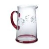 Winterberry® Etched Glass Water Pitcher -Deals Tableware Store winterberry etched glass water pitcher 24774400 1