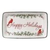 Winterberry® Happy Holidays Rectangular Tray -Deals Tableware Store winterberry happy holidays rectangular tray 5269080 1