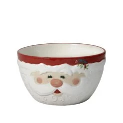 Winterberry® Jolly Santa Sculpted Cereal Bowl