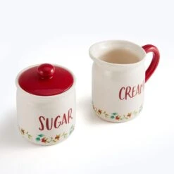 Winterberry® Red Sugar And Creamer Set -Deals Tableware Store winterberry red sugar and creamer set 5286067 4