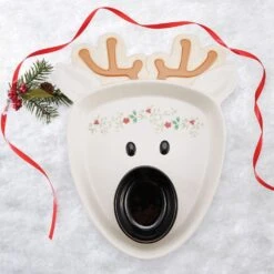 Winterberry® Reindeer Chip And Dip Platter -Deals Tableware Store winterberry reindeer chip and dip 5286196 3