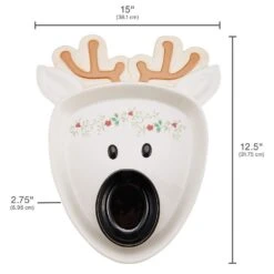 Winterberry® Reindeer Chip And Dip Platter -Deals Tableware Store winterberry reindeer chip and dip 5286196 5