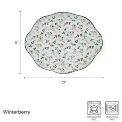 Winterberry® Set Of 2 Holly Serving Platters -Deals Tableware Store winterberry set of 2 holly serving platters 5295772 4