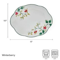 Winterberry® Set Of 2 Holly Serving Platters -Deals Tableware Store winterberry set of 2 holly serving platters 5295772 5