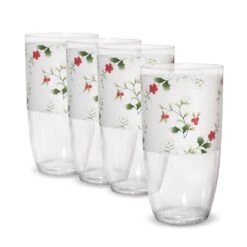 Winterberry® Set Of 4 Acrylic Tumblers