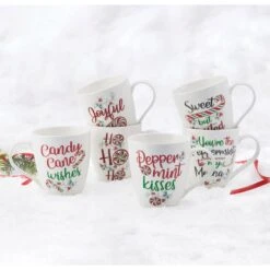 Winterberry® Set Of 6 Sentiment Mugs -Deals Tableware Store winterberry set of 6 mugs 5285701 3
